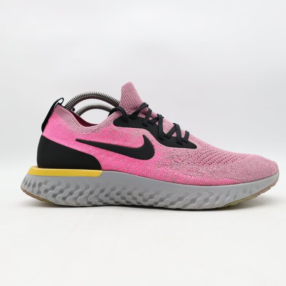 Nike Epic React Flyknit Women's Size 9 Running Shoes Plum Dust Pink Blast - Picture 1 of 9